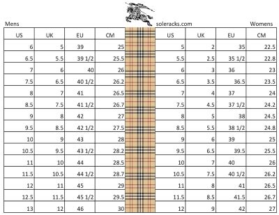 burberry grande taille|burberry 10y size chart.